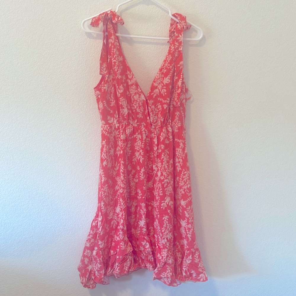 Shoulder tie summer dress